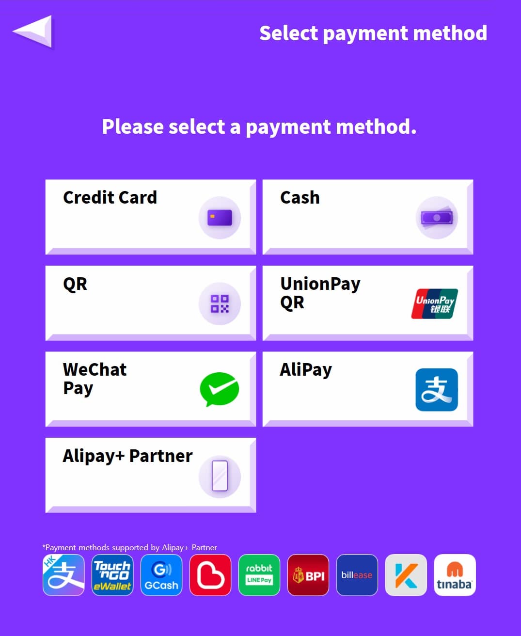 Purchase Card at Kiosk