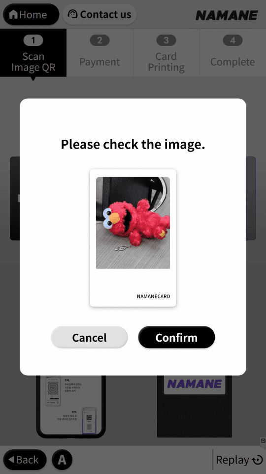 Purchase Card at Kiosk