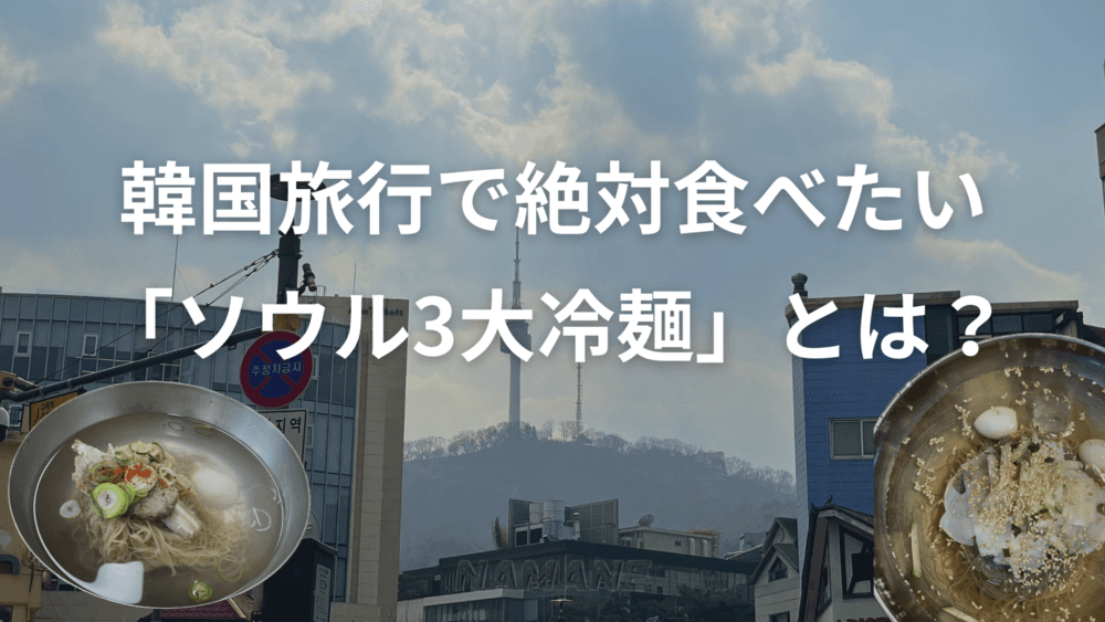 韓国旅行で絶対食べたい「ソウル3大冷麺」とは？乙蜜台・又来屋・筆洞麺屋を徹底解説